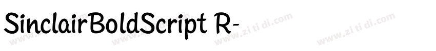 SinclairBoldScript R字体转换